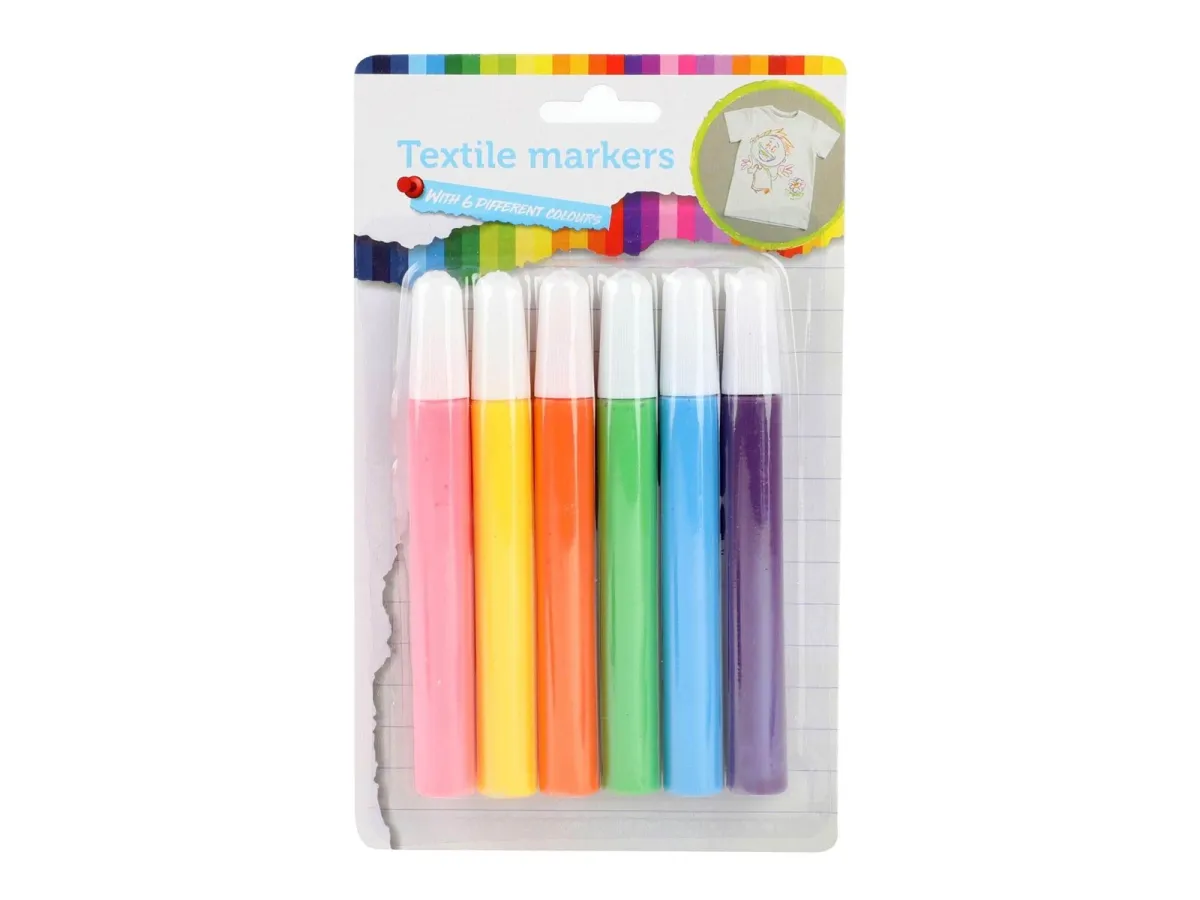 Toi-Toys Textile markers Tropical 6 pcs.