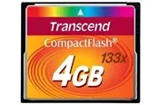 Transcend Compact Flash 133x - 50MB/s - 4GB