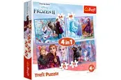 Trefl Puzzle - Frozen - Journey into the unknown (4in1) Boden