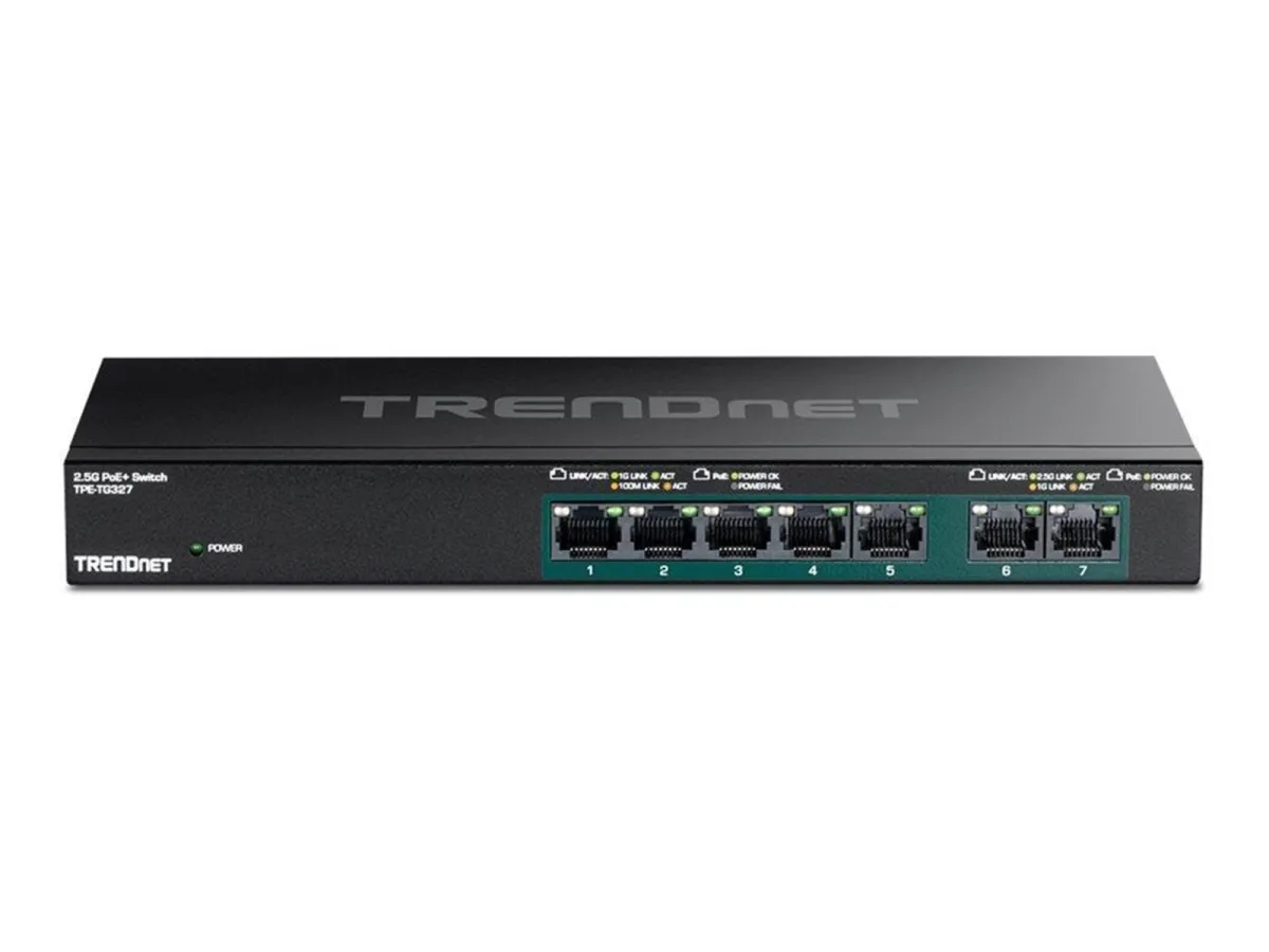 TRENDnet TPE-TG327 7-Port Multi-Gig PoE+ Switch