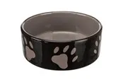 Trixie Ceramic Bowl w/ paws 0.8 l/ø 16cm
