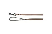 Trixie Fusion tracking leash rubberised M–XL: 15 m/17 mm graphite/papaya