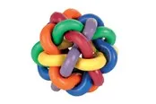 Trixie Knotted Ball for Dogs 7cm multi-coloured