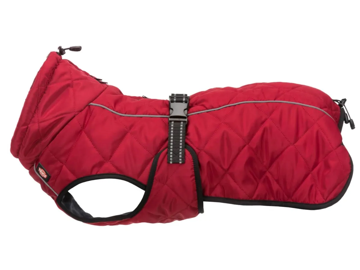 Trixie Minot Dog Coat Red Size L Stomach Circum: 60-83cm Back Length: 55cm