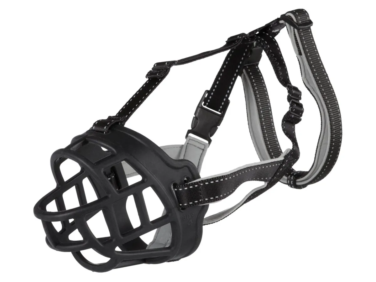 Trixie Muzzle Flex muzzle rubber L–XL black