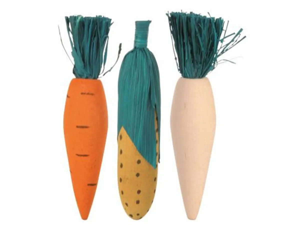 Trixie Set of Nibbling Wood 10cm