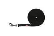 Trixie Tracking leash rubberised S-M: 5 m/15 mm - black