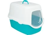 Trixie Vico Katzentoilette mit Haube Türkis