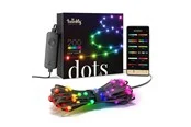Twinkly Dots – 200 App-controlled RGB LEDs. 10 Meters. Black Wire.
