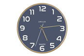 Unilux Baltic Clock blue/wood