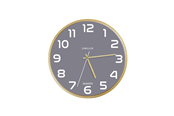 Unilux Baltic Clock grey/wood