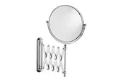 UNIQ Wall Scissor Arm Mirror with 5x Magnification Silver