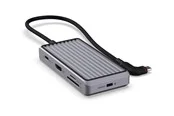 Unisynk 8 Port USB-C Hub V2 4K 60 HZ 100QW - Grey