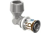 Uponor s-press plus elbow male thread 20 mm x 12