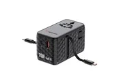 Verbatim 70W 2C Retractable Universal Travel Adapt