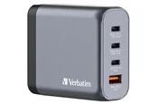 Verbatim power adapter - GaN - 3 x USB-C USB - 140 Watt