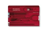 Victorinox SWISSCARD red transparent