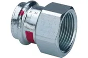 Viega Prestabo transition 18 x 1/2" socket/socket galvanized steel