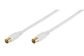 Vivanco 90dB Antenna Cable 2x shield 3m White