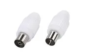 Vivanco Antenna connectors Coax plug + socket