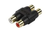 Vivanco Audio Adapter 2xRCA Female Black