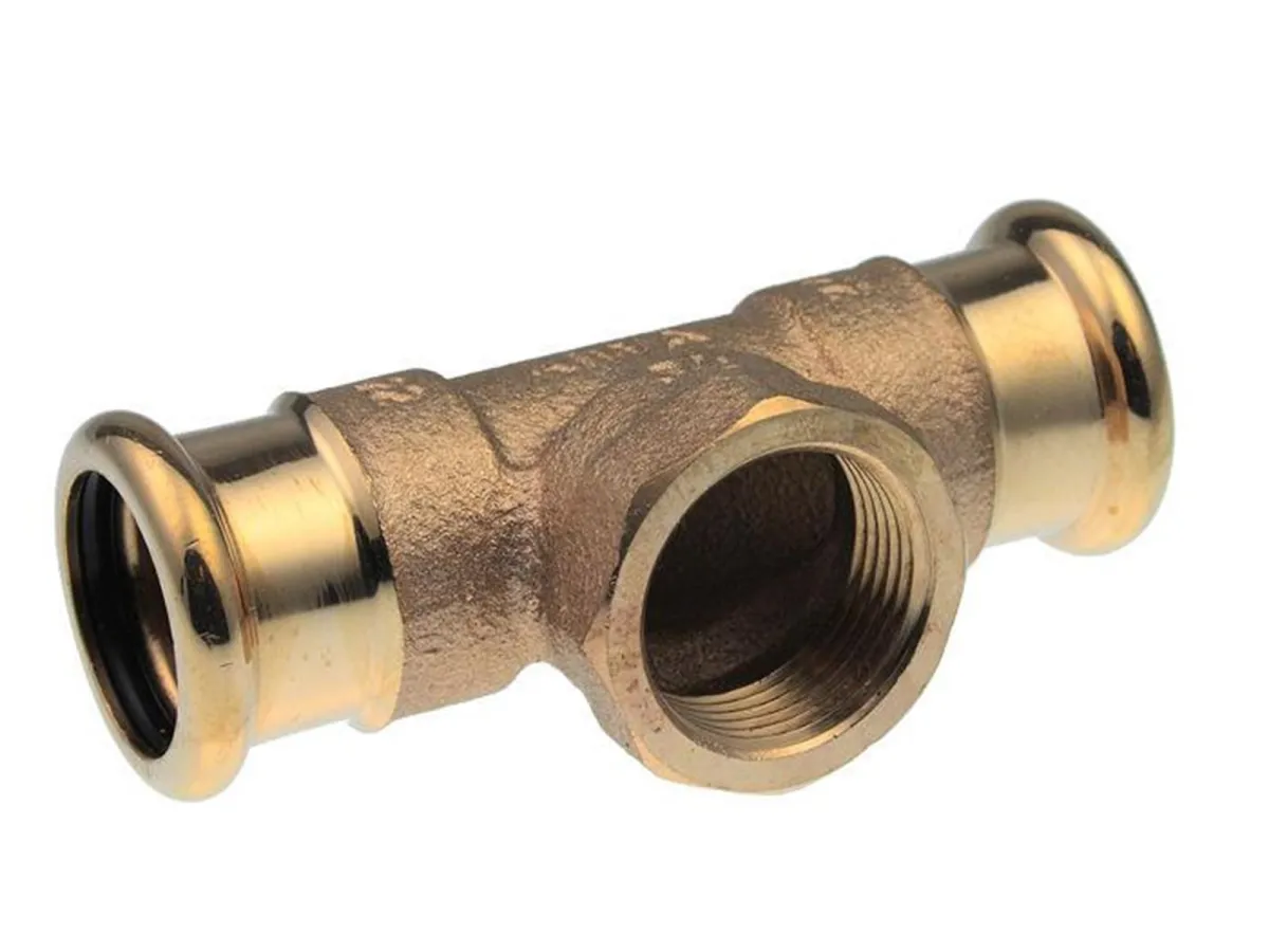 Vsh Fabrieken Xpress copper threaded t-piece fff 28xrp3/4x28