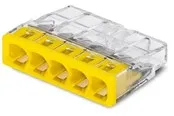 WAGO Verb.dosenkl 5x2.5 mm2 transp./gelb