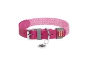 Waudog Classic Dog collar with QR code size M pink