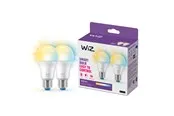 WiZ Tunable A60 E27 Smart LED Bulb 2-pack - Dimmable warm-to-cold White LED