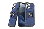 Wozinsky Ring Armor case for iPhone 14 Pro Max armored cover magnetic holder ring blue