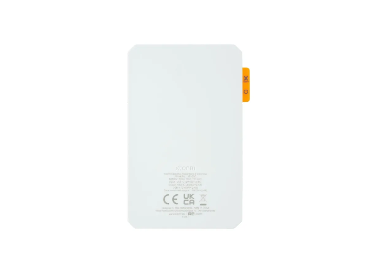 Xtorm Power Bank 5.000mAh 12W USB-C & USB-A White Powerbank (Akku) - Weiß - 5 Ah