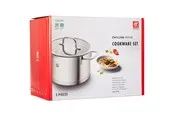 Zwilling TrueFlow - Cookware set with cover - 5 items - round - silver