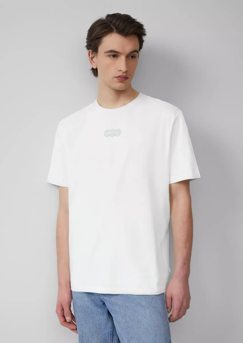 Basic Rundhals T-Shirt mit Frontprint