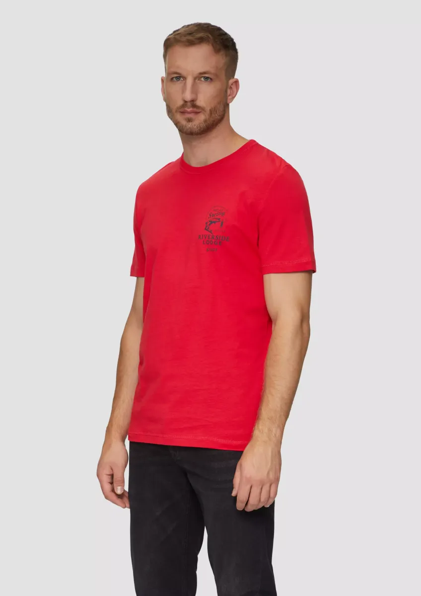 Baumwollshirt mit Frontprint