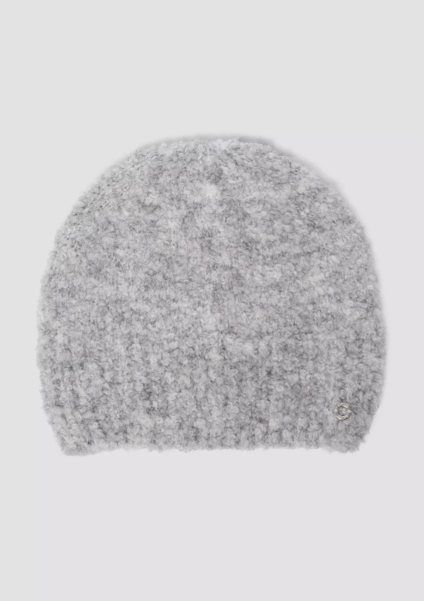 Beanie in Bouclé-Optik