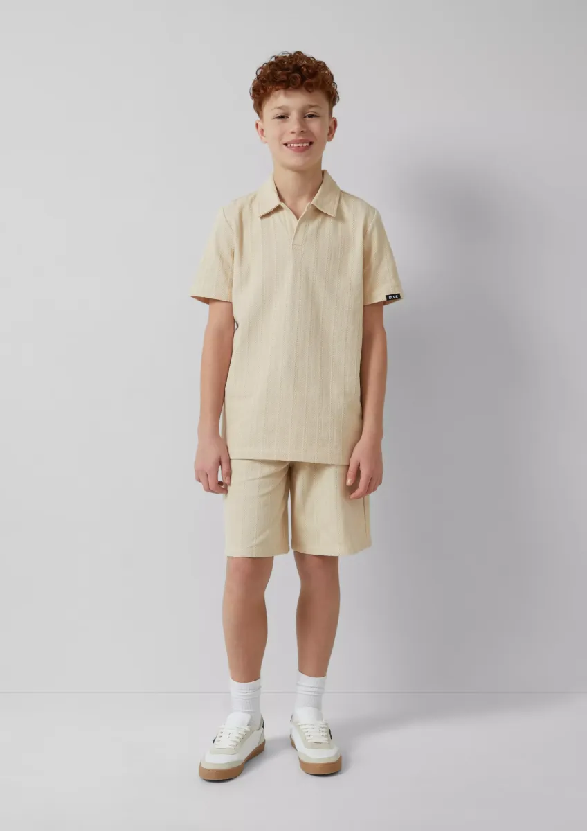 Bermuda im Loose Fit mit Struktur