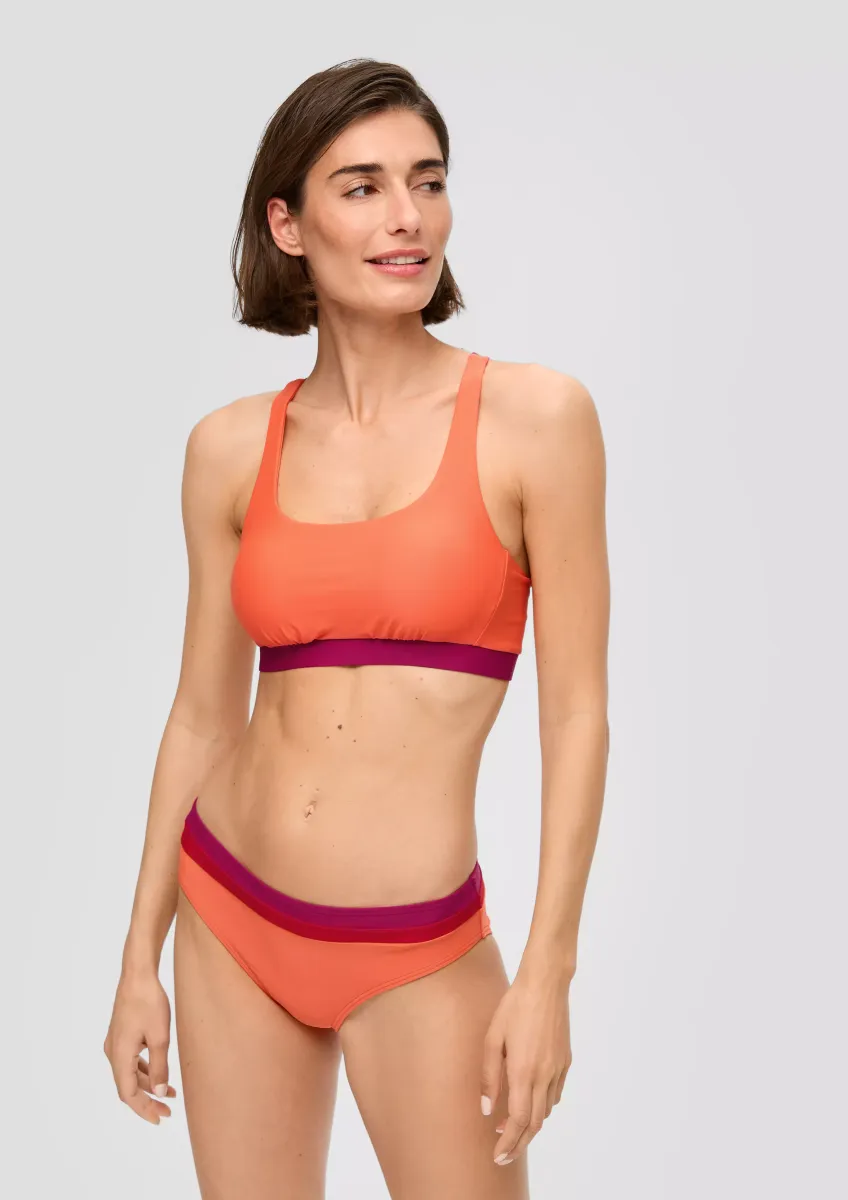 Bikinihose in Colour-Blocking-Optik