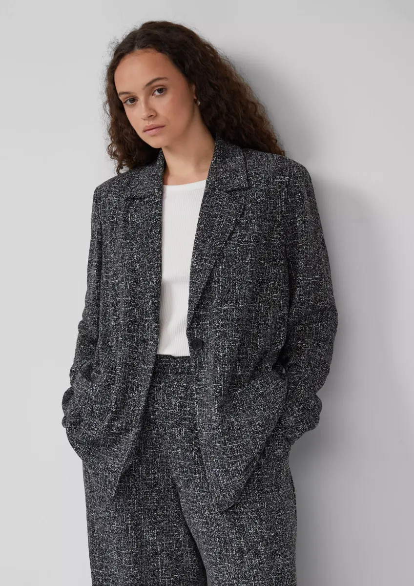 Blazer aus Interlockjersey
