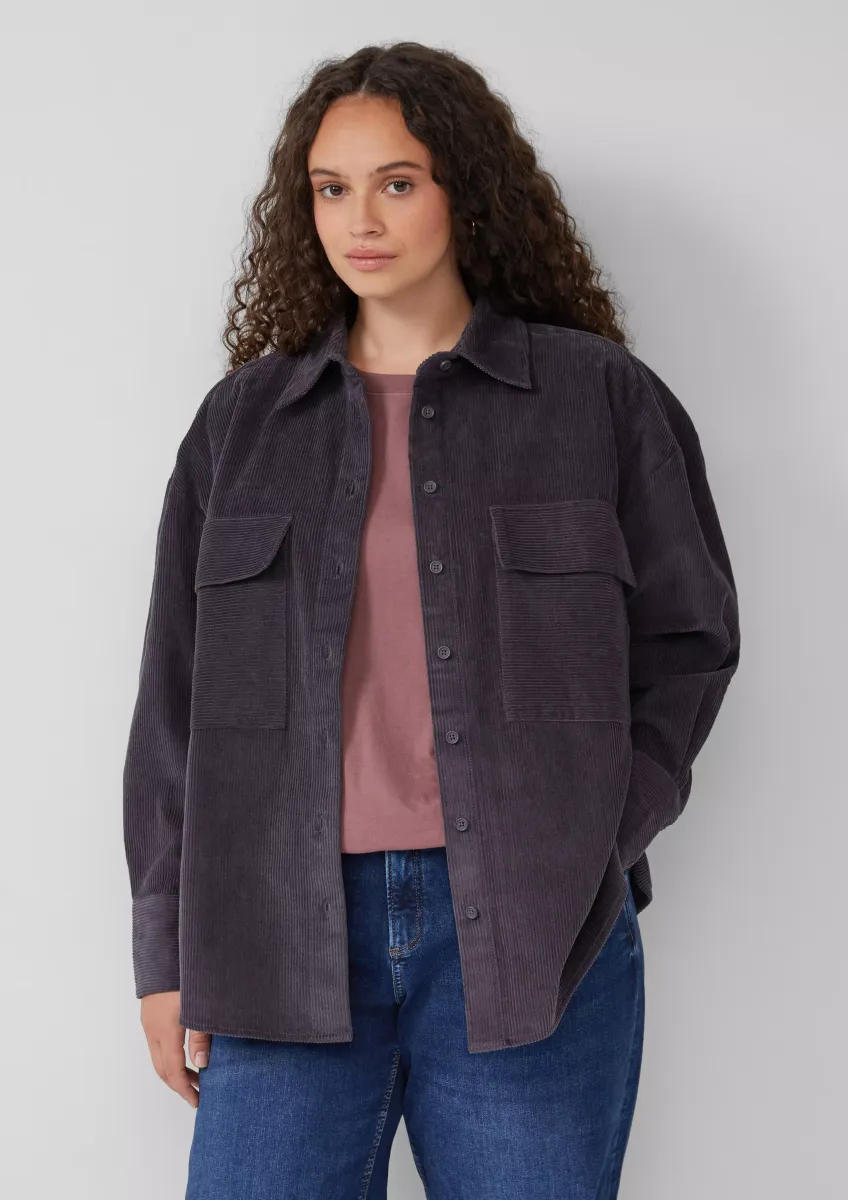 Bluse aus Baumwollcord