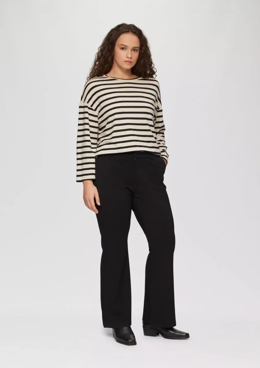 Bootcut-Pants aus Interlockjersey im Viskosemix