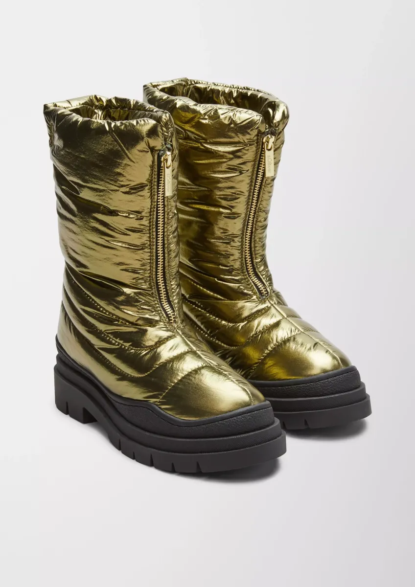 Boots in Metallic-Optik