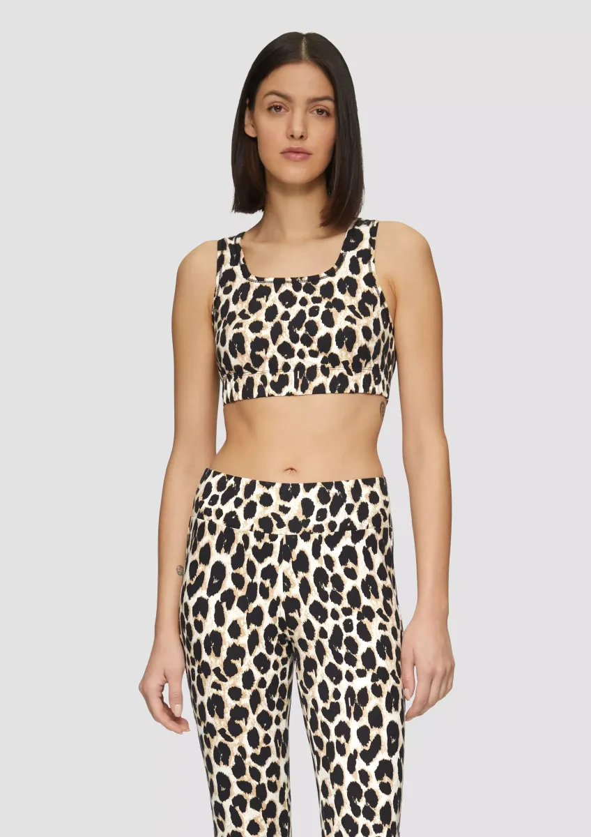 Bustier mit Leo-Print