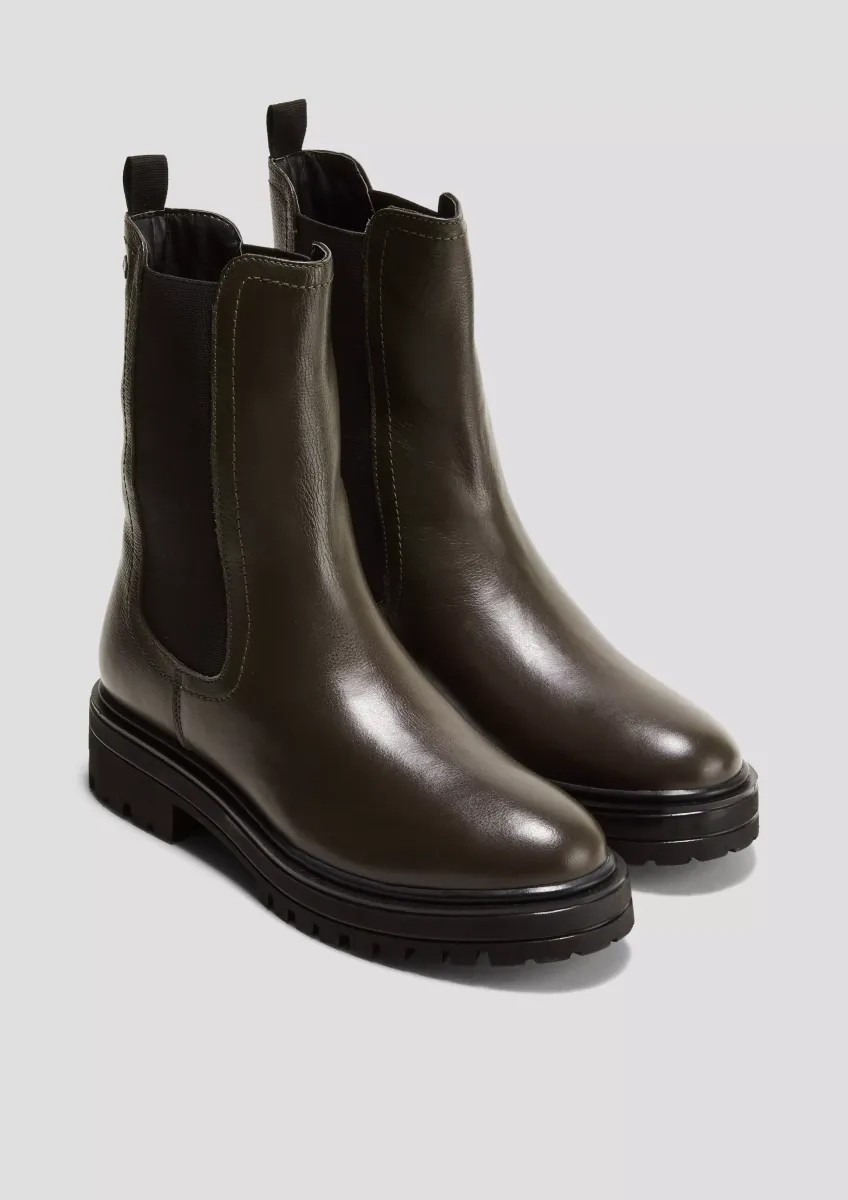 Chelsea Boots aus Glattleder