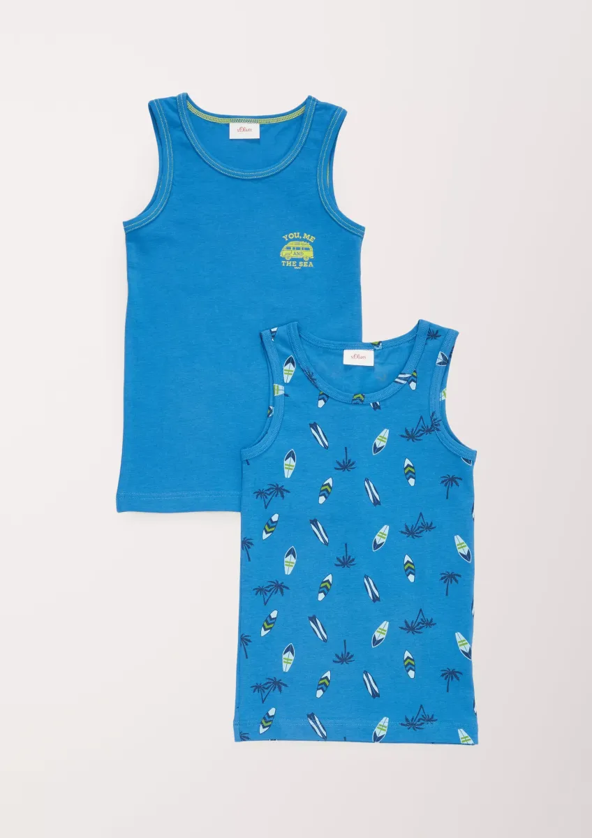 Doppelpack Jersey-Unterhemden