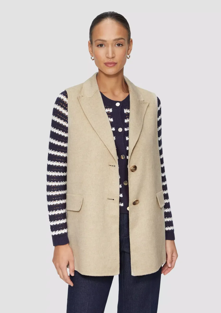 Doubleface-Weste im Relaxed Fit