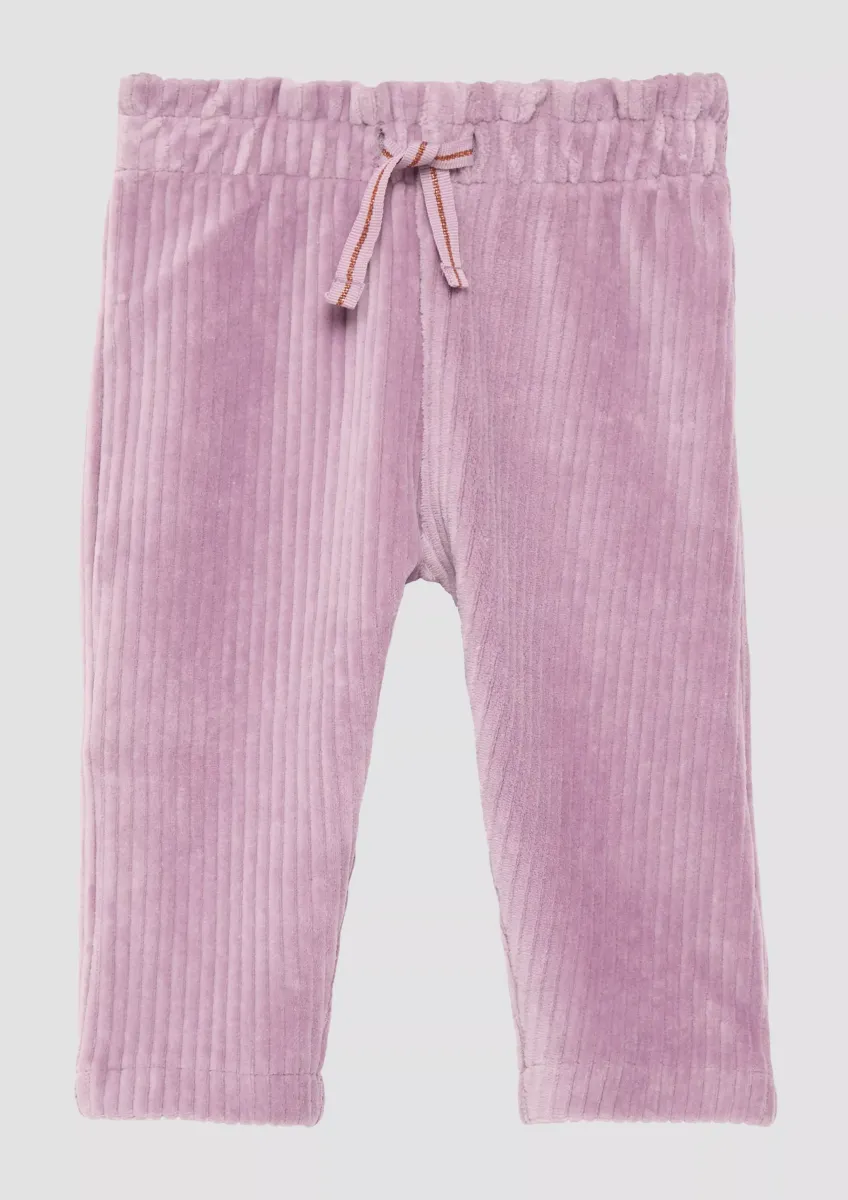 Elastische Jogpants in Cordoptik