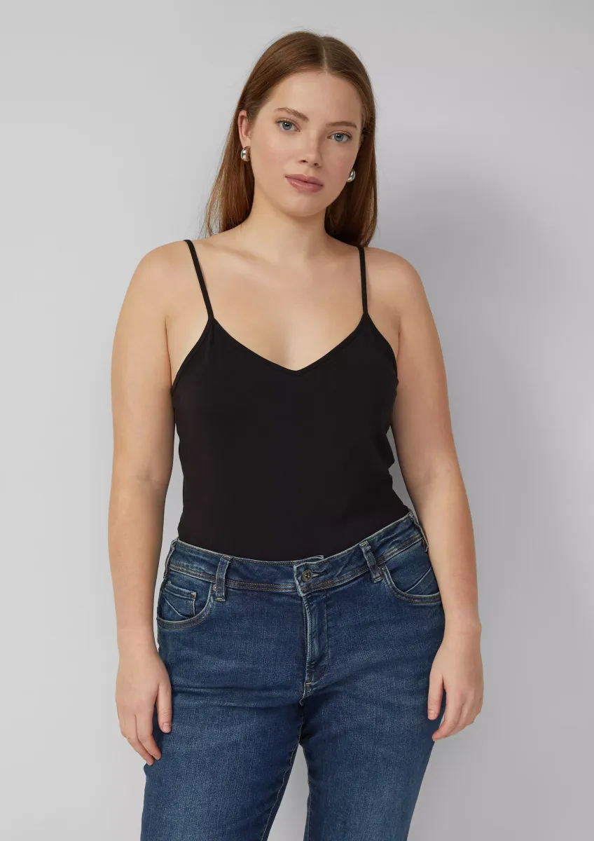 Elastisches Spaghettiträgertop