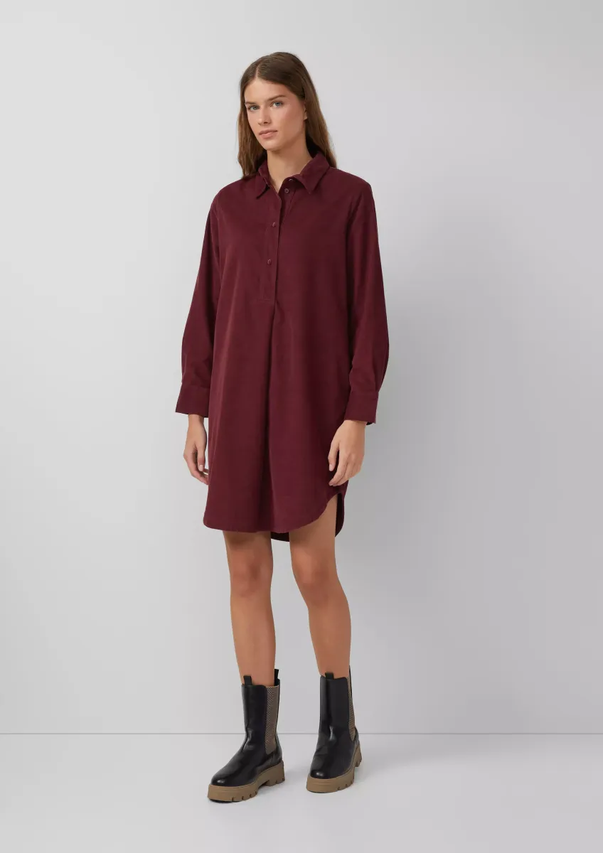 Feincord-Kleid im Relaxed Fit mit Eingrifftaschen