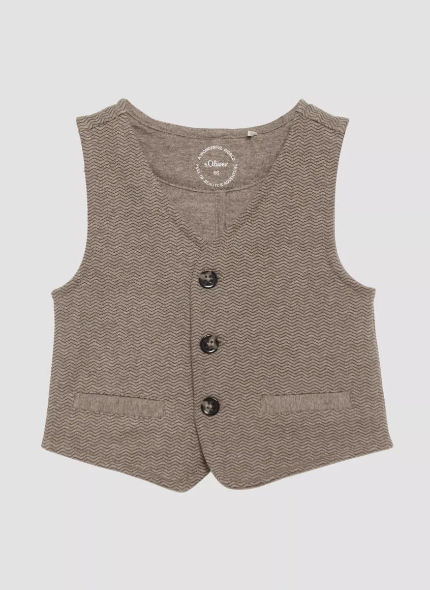 Festive Weste aus Sweatstoff