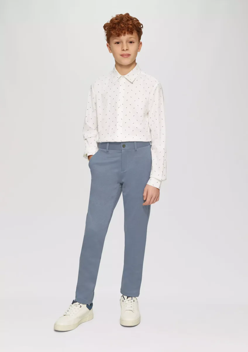 Festliche Anzughose mit feiner Struktur